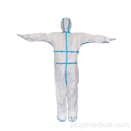 Roupa de proteção de isolamento médico de tecido não tecido